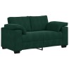 Canapé deux places vert foncé 160 x 77 x 82 cm velours 616900616900