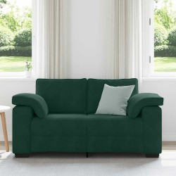 Canapé deux places vert foncé 160 x 77 x 82 cm velours 616900616900
