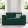 Canapé deux places vert foncé 160 x 77 x 82 cm velours 616900616900