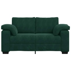 Canapé deux places vert foncé 160 x 77 x 82 cm velours 616900616900