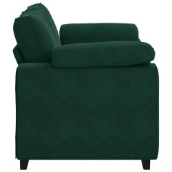 Canapé deux places vert foncé 160 x 77 x 82 cm velours 616900616900