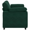 Canapé deux places vert foncé 160 x 77 x 82 cm velours 616900616900