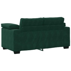 Canapé deux places vert foncé 160 x 77 x 82 cm velours 616900616900