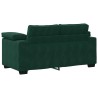 Canapé deux places vert foncé 160 x 77 x 82 cm velours 616900616900