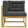 Canapé d'angle extérieur Polyester Blanc 616902616902