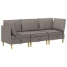 Canapé modulaire avec rangement 3 pcs Taupe Tissu 616903616903