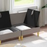 Canapé modulaire avec rangement 3 pcs Taupe Tissu 616903616903