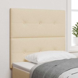 Tête de lit réglable en hauteur Crème 90 cm tissu 616905616905