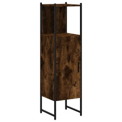 Armoire de salle de bain chêne fumé 33x33x120,5 cm 616906616906