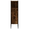 Armoire de salle de bain chêne fumé 33x33x120,5 cm 616906616906