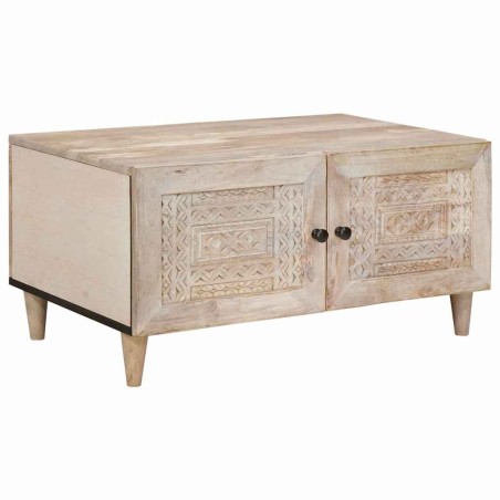 Table basse Blanc 80 x 54 x 40 cm Bois d'ingénierie 616908616908