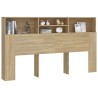 Armoire de tête de lit chêne sonoma 180x19x103,5 cm 616910616910