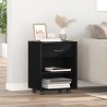 Armoire de rangement avec roue Chêne noir 46 x 36 x 59 cm 616911616911