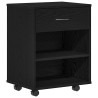 Armoire de rangement avec roue Chêne noir 46 x 36 x 59 cm 616911616911