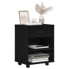 Armoire de rangement avec roue Chêne noir 46 x 36 x 59 cm 616911616911
