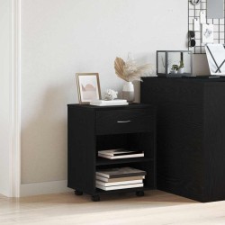 Armoire de rangement avec roue Chêne noir 46 x 36 x 59 cm 616911616911