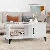 Table basse Blanc 90x50x40 cm Bois d'ingénierie 616912616912