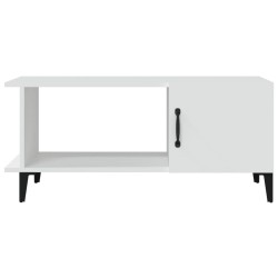 Table basse Blanc 90x50x40 cm Bois d'ingénierie 616912616912