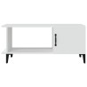 Table basse Blanc 90x50x40 cm Bois d'ingénierie 616912616912