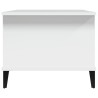 Table basse Blanc 90x50x40 cm Bois d'ingénierie 616912616912