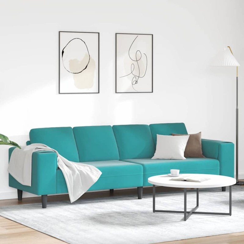 Canapé de salon Turquoise 250 x 188 x 76 cm 616913616913