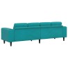 Canapé de salon Turquoise 250 x 188 x 76 cm 616913616913