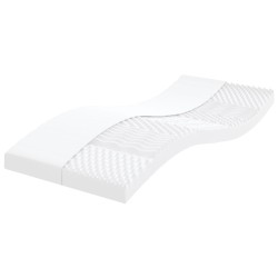 Matelas en mousse 2 pcs blanc 80x200 cm 7 zones dureté 20 ILD 616915616915