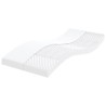 Matelas en mousse 2 pcs blanc 80x200 cm 7 zones dureté 20 ILD 616915616915