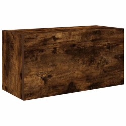 Armoire murale de bain chêne fumé 60x25x30 cm bois d'ingénierie 616918616918