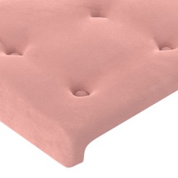 Tête de lit Rose 180x5x118/128 cm Velours 616920616920