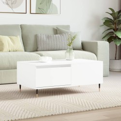 Table basse Blanc 90x50x36,5 cm Bois d'ingénierie 616921616921