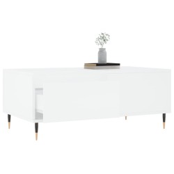 Table basse Blanc 90x50x36,5 cm Bois d'ingénierie 616921616921