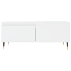 Table basse Blanc 90x50x36,5 cm Bois d'ingénierie 616921616921