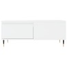 Table basse Blanc 90x50x36,5 cm Bois d'ingénierie 616921616921
