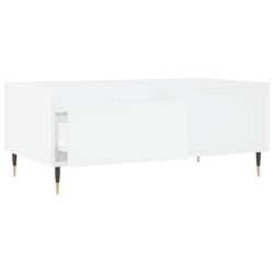 Table basse Blanc 90x50x36,5 cm Bois d'ingénierie 616921616921