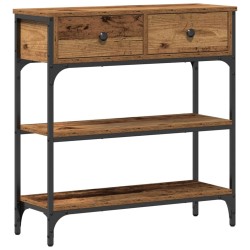 Table console Bois ancien 72,5 x 25 x 75 cm Bois d'ingénierie 616922616922
