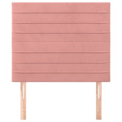 Tête de lit Rose 90x5x118/128 cm Velours 616924616924