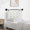Tête de lit suspendue Avec lumière LED Blanc Simili cuir 616925616925
