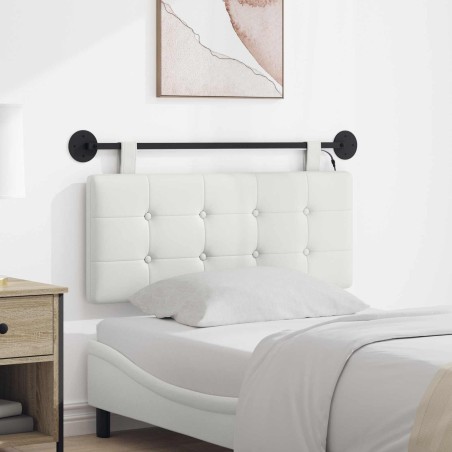 Tête de lit suspendue Avec lumière LED Blanc Simili cuir 616927616927