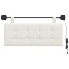 Tête de lit suspendue Avec lumière LED Blanc Simili cuir 616927616927