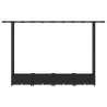 Lit Élevé avec Treillis et Toit Noir 203 x 40 x 121 cm PP 616932616932