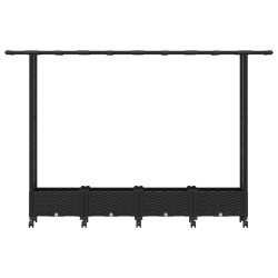 Lit Élevé avec Treillis et Toit Noir 203 x 40 x 127 cm PP 616933616933