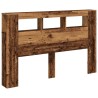 Tête de lit à LED vieux bois 160x18,5x103,5cm bois d'ingénierie 616936616936