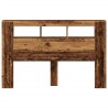 Tête de lit à LED vieux bois 160x18,5x103,5cm bois d'ingénierie 616936616936