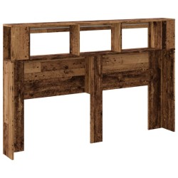 Tête de lit à LED vieux bois 160x18,5x103,5cm bois d'ingénierie 616936616936