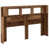 Tête de lit à LED vieux bois 160x18,5x103,5cm bois d'ingénierie 616936616936