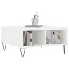 Table basse blanc 60x60x30 cm bois d'ingénierie 616937616937