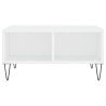Table basse blanc 60x60x30 cm bois d'ingénierie 616937616937