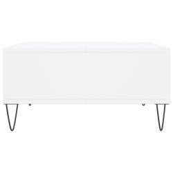 Table basse blanc 60x60x30 cm bois d'ingénierie 616937616937