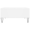 Table basse blanc 60x60x30 cm bois d'ingénierie 616937616937